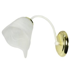 Nástěnná lampa Bella 1X40W E14 bílá/zlatá obraz