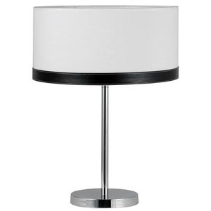Stolní lampa chrom plátno/kůže Tida obraz