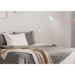 Nástěnná lampa matně bílá nastavitelná otočná GU10 40W Milly obraz