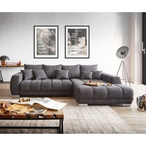 Pohovka Nabor 300x230 cm Černá Pravá včetně elektrická vásuvná obraz