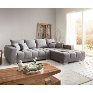 Sedací souprava krajina Josea 300x220 cm mikrovlákno kámen Šedá obraz