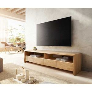 TV stolek Edge 190 cm přírodní dub 4 zásuvky obraz