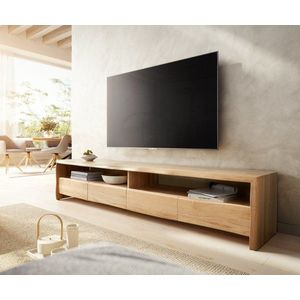 TV stolek Edge 230 cm přírodní dub 4 zásuvky obraz