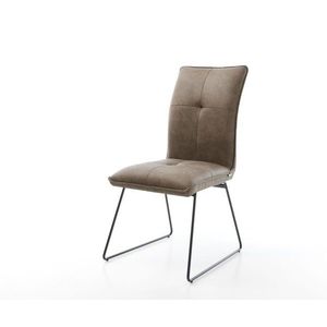 Jídelní židle Maddy-Flex taupe vintage tenká podnož černá obraz