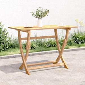 Skládací zahradní stůl 110 x 55 x 75 cm masivní akáciové dřevo obraz