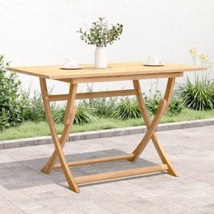 Skládací zahradní stůl 120 x 70 x 75 cm masivní akáciové dřevo obraz