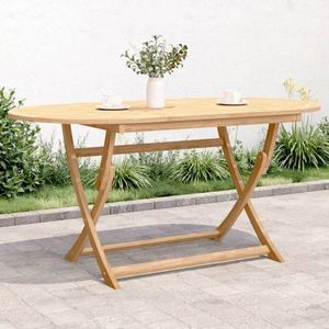 Skládací zahradní stůl 160 x 85 x 75 cm masivní akáciové dřevo obraz
