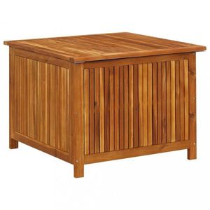Zahradní úložný box 75 x 75 x 58 cm masivní akáciové dřevo obraz