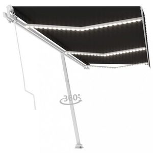 Ručně zatahovací markýza s LED světlem 300x250 cm Dekorhome obraz