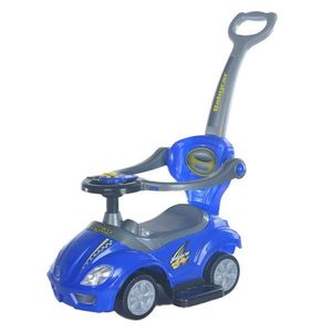 Dětské odrážedlo s vodící tyčí 3v1 Baby Mix Mega Car modré obraz