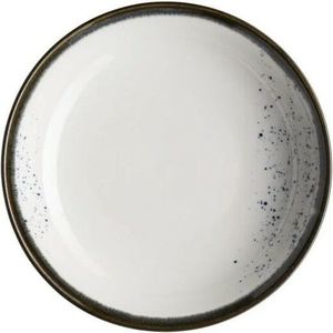Mäser Hluboký talíř Pintar White modré tečky 21 cm obraz