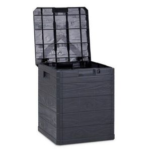 Úložný box na polstry Woody antracit, 90 l obraz