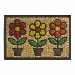 Vopi Kokosová rohožka Boucara Decor Flower pots, 40 x 60 cm obraz
