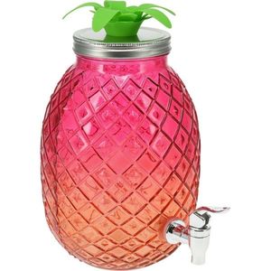 EH Nápojový dávkovač skleněný 4, 5 l, růžová obraz