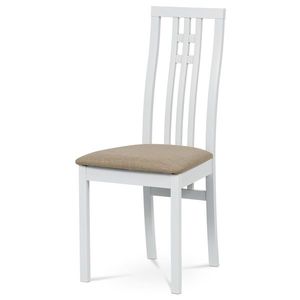 Jídelní židle z masivu BC-2482 WT, bílá obraz