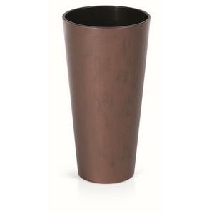 Květináč TUBUS SLIM CORTEN s vkladem 25 cm, patinující ocel obraz