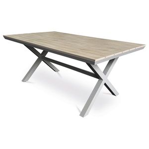 Autronic Zahradní stůl, hliník, polywood, béžová, AZT-S1510 OAK obraz