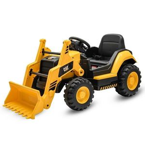 Dětský elektrický traktor Baby Mix CAT žlutý obraz