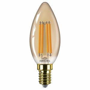 Philips LED filament žárovka E14 B35 6W (40W) 1800K nestmívatelná, jantarová obraz