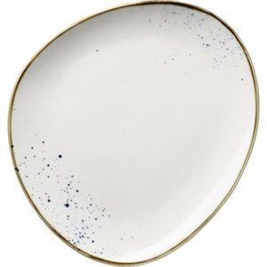 Mäser Oválný talíř Pintar White modré tečky 26 x 23 cm, S obraz