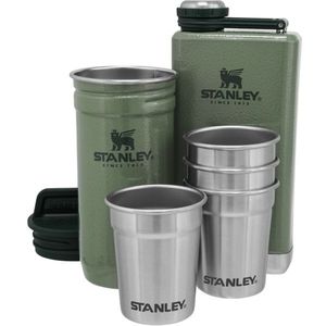 Stanley Dárkový set Adventure series placatka/butylka 250 ml + panáky 4 ks zelená obraz
