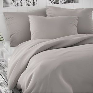 Kvalitex Saténové povlečení Luxury Collection světle šedá, 140 x 200 cm, 70 x 90 cm obraz