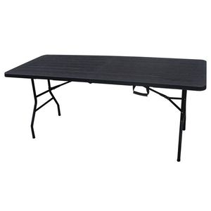 Autronic Zahradní stůl, kov, plast, černá, AZ-K1003 BK obraz