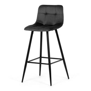 Barová židle B-X7015 GREY2, tmavě šedá obraz