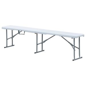 Autronic Zahradní lavice, kov, plast, bílá, AZ-K1001 WT obraz