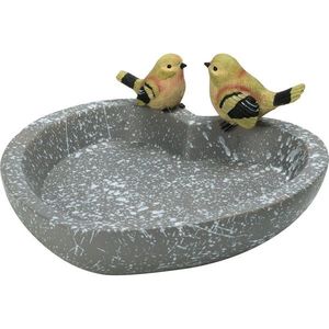 Pítko pro ptáčky Srdce, 25, 4 x 25, 4 x 10, 5 cm, polystone obraz