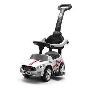 Dětské odrážedlo se zvukem a vodící tyčí Baby Mix RACER bílé obraz