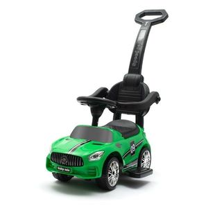 Dětské odrážedlo se zvukem a vodící tyčí Baby Mix RACER zelené obraz