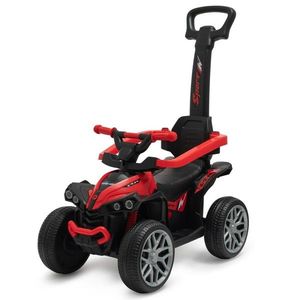 Dětské odrážedlo Baby Mix Mega Prime EVA s vodící tyčí červené obraz