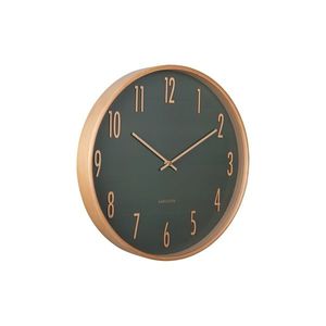 Karlsson 5996GR designové nástěnné hodiny zelená, pr. 40 cm obraz