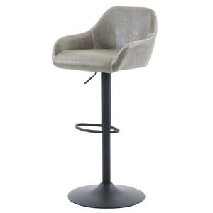 Barová židle z ekokůže B-716 GREY3, šedá obraz