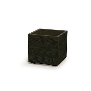 Květináč MADERA SQUARE ECO WOOD 38, 5 cm, tmavě hnědá obraz