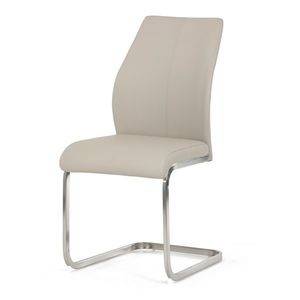 Jídelní židle z ekokůže DCL-D1277 CRM, krémová obraz
