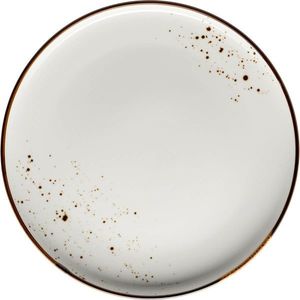 Mäser Mělký talíř Pintar White hnědé tečky 27 cm obraz