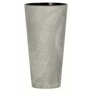 Květináč TUBUS SLIM BETON EFFECT s vkladem 30 cm, šedá obraz