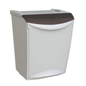 Denox Ekosystem odpadkový koš na tříděný odpad 25 l, šedý - směs obraz