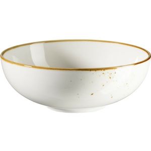 Mäser Miska Pintar White hnědé tečky 17 cm, 17 cm obraz