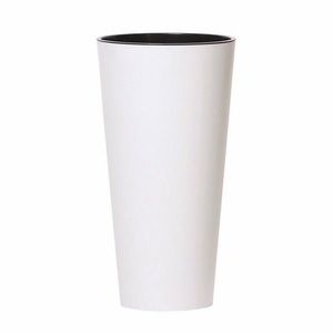 Květináč TUBUS SLIM s vkladem 30 cm, bílá matná obraz