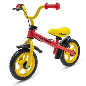 Dětské balanční kolo s brzdou Baby Mix Traveller červené obraz