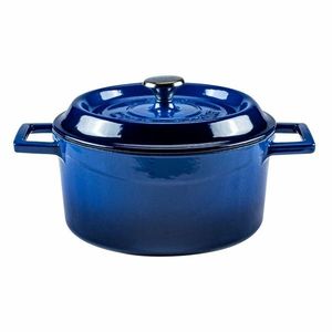 LAVA Metal Litinový hrnec pr. 20 cm, modrá, 2, 6 l obraz