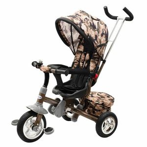 Dětská tříkolka Baby Mix 3v1 TYPHOON 360° army obraz