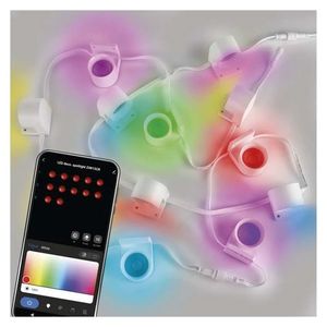 EMOS GoSmart RGBIC+CCT Startovací sada LED bodových svítidel na řetězu 7W s WiFi, 12 kusů, 255cm ZIW15CR obraz
