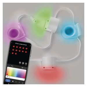 EMOS GoSmart RGBIC+CCT Rozšiřující set LED bodových svítidel na řetězu 1, 9W s WiFi, 4 kusy, 85cm ZIW154R obraz