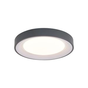 Moderní stropní svítidlo šedé s bílou 38cm vč. LED stmívatelné - Kanton obraz