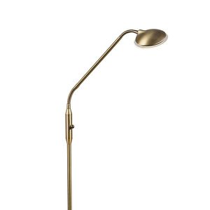 Moderní stojací lampa bronzová vč. LED - Eva obraz
