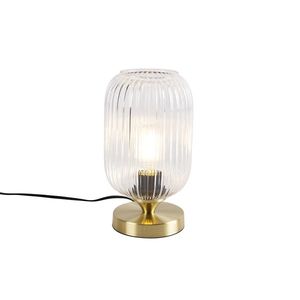 Stolní lampa Art Deco mosaz - Banci obraz